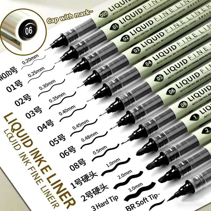 12 Tibs Black Pen Fine Line Sk - Copic Marker Sketch 评论和价格