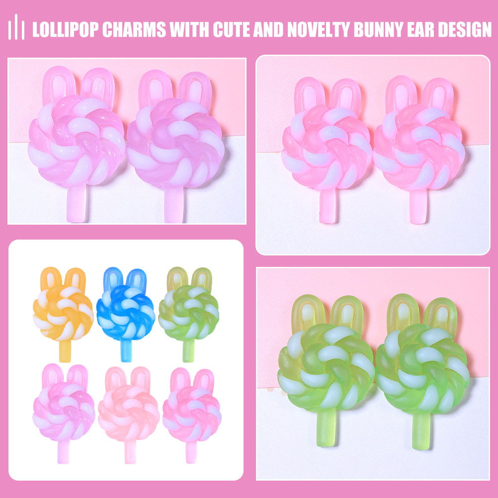 24Pcs Cute Cartoon Lollipop Ch - Resin Crafts 评论和价格