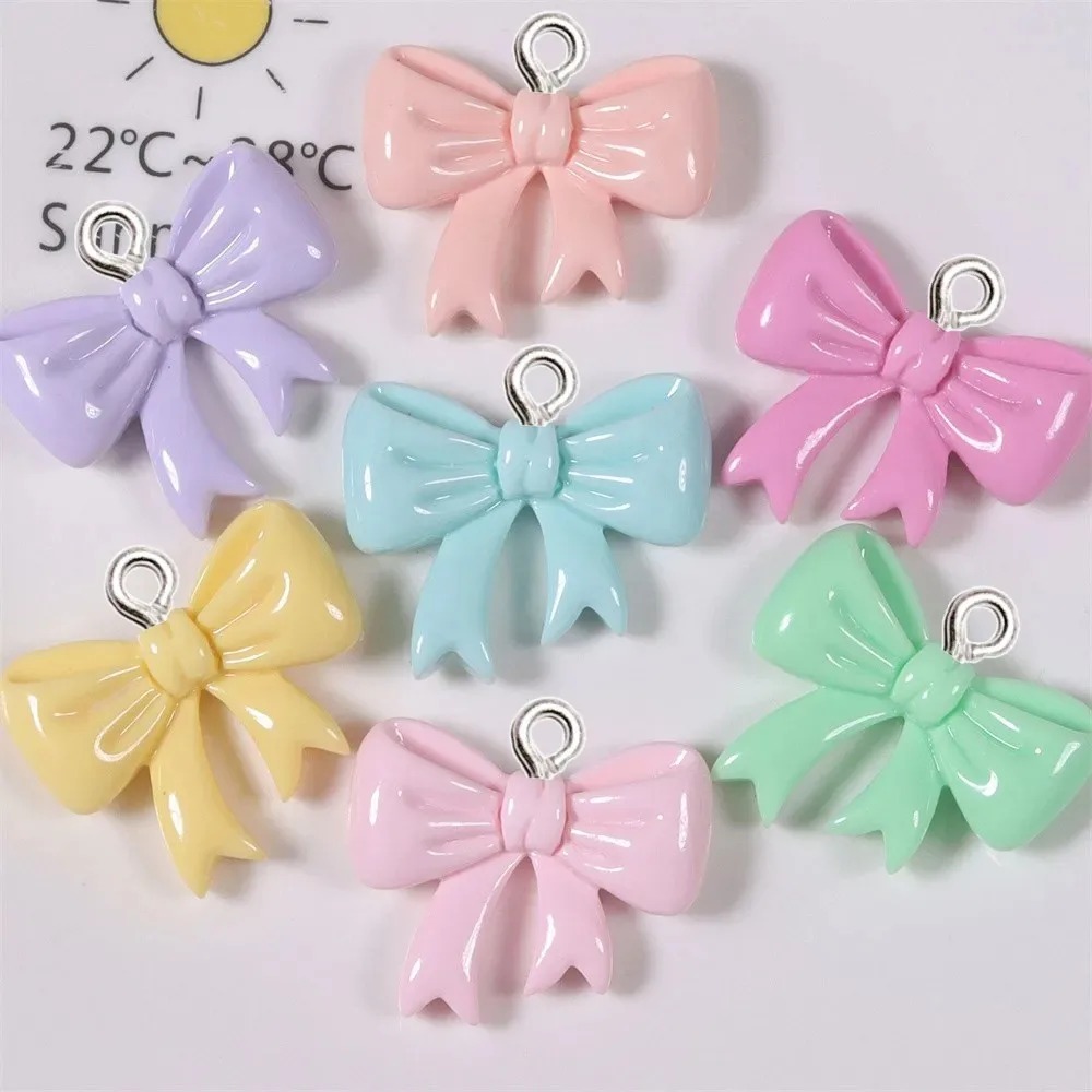 10 Pieces Candy Color Bow Resi - Resin Crafts Diy 评论和价格