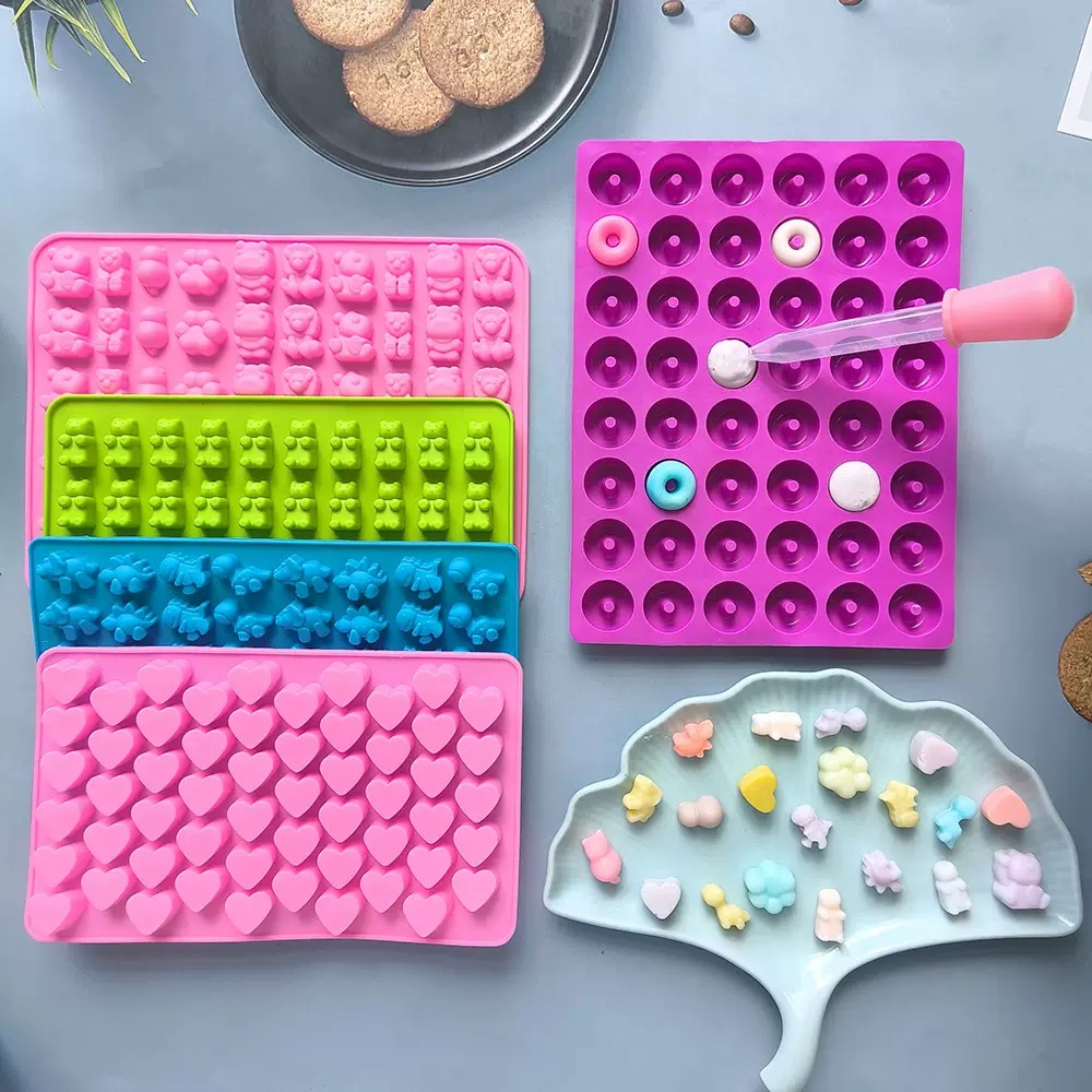 7Pcs Candy Silicone Moulds wit - Silicone Mold Tray 评论和价格