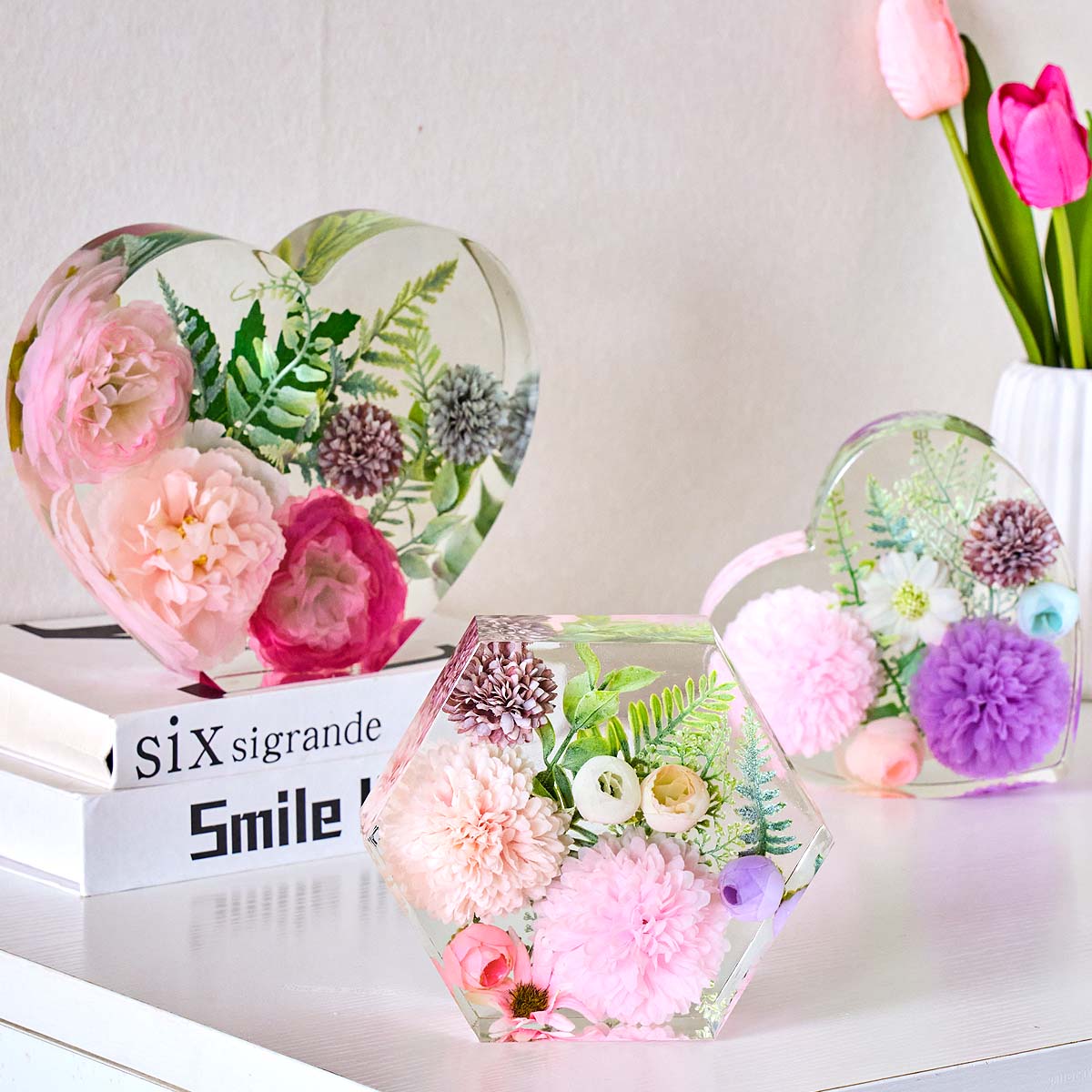Large Love Silicone Mold DIY H - Flower Preservation Resin 评论和价格