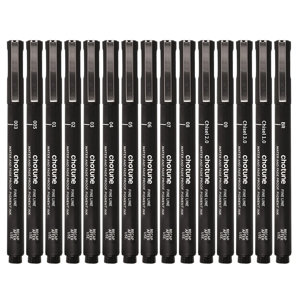 Black Micro Pens,15 Sizes,Wate - Copic Marker Sketch 评论和价格