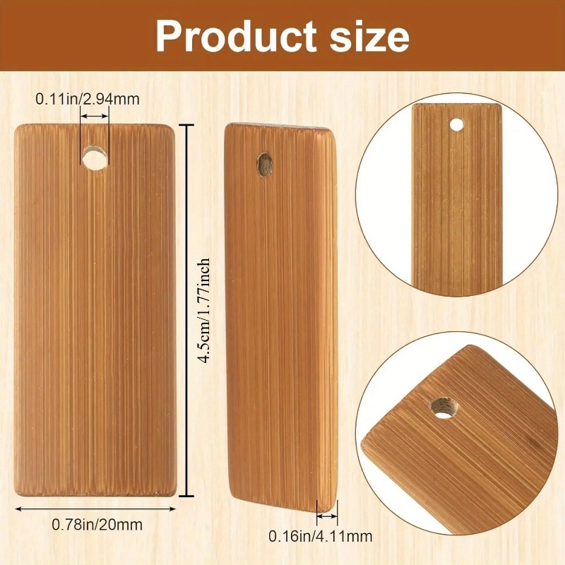100Pcs Natural Wood Blanks 45x - Wood Ring Blank 评论和价格