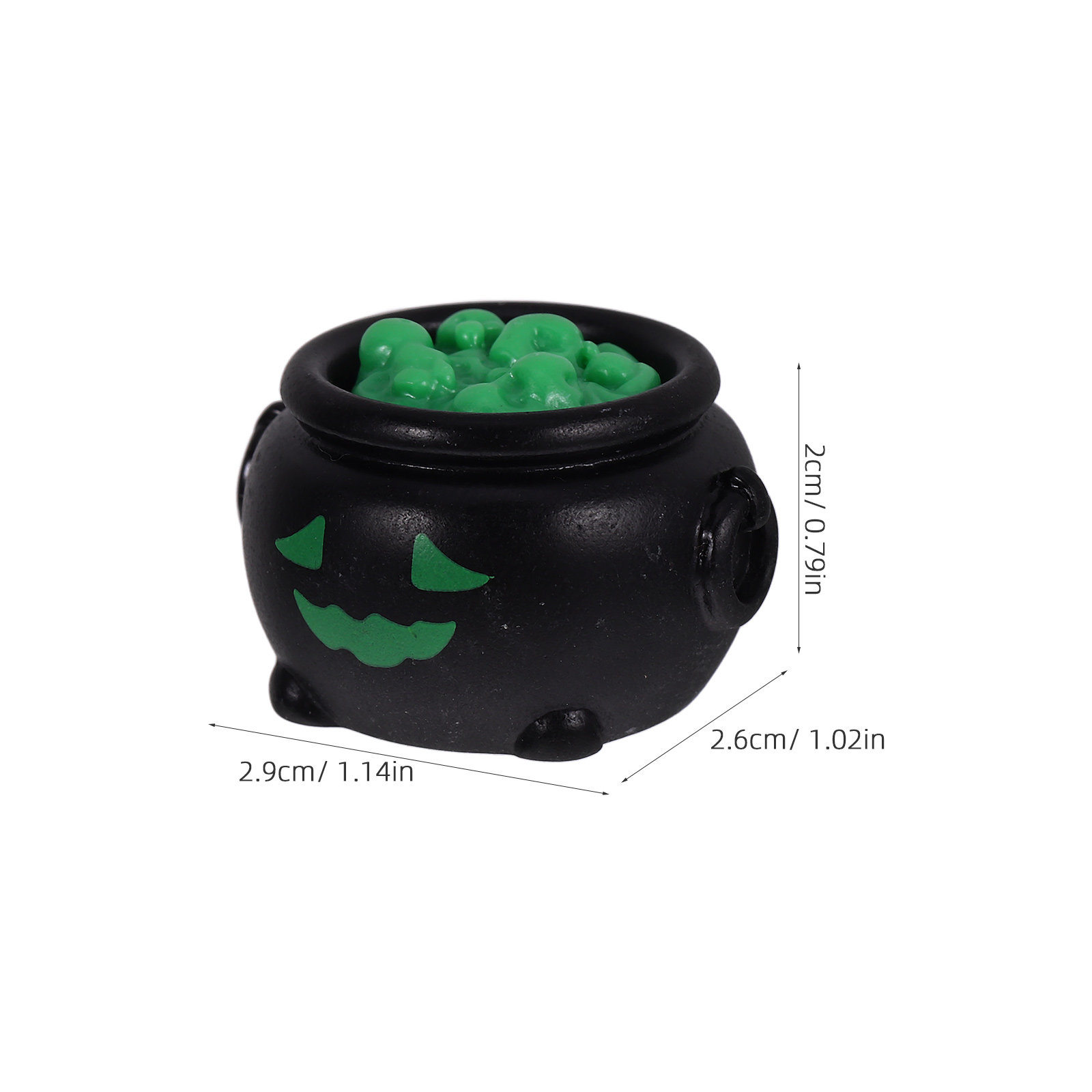 10Pcs Miniature Witch Cauldron - Resin Crafts 评论和价格
