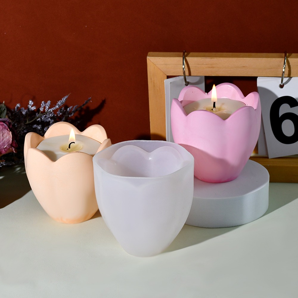 Tulip Candle Holder Silicone M - Flower Preservation Resin 评论和价格