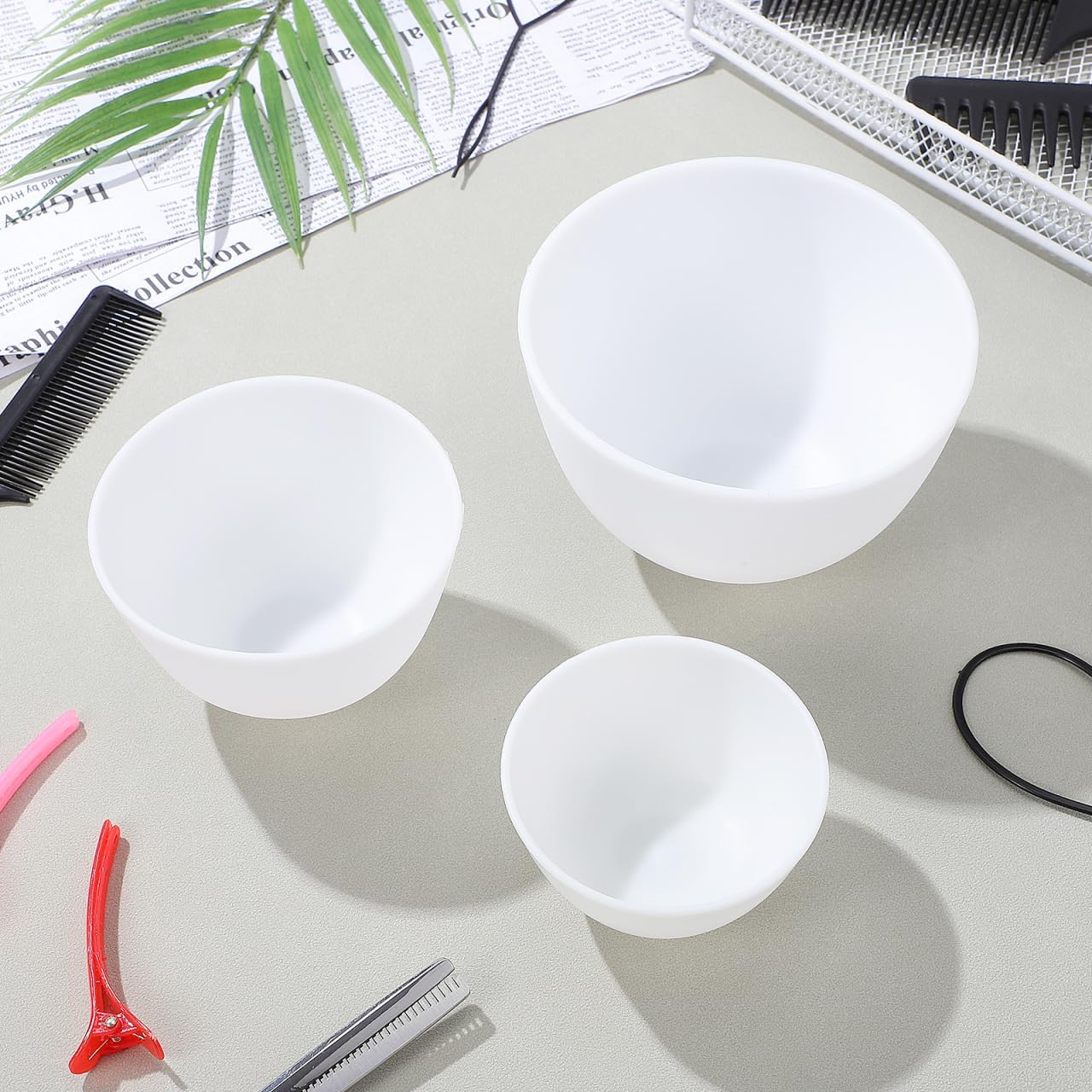 3pcs/set Silicone Bowls White  - Mixing Cup Silicone 评论和价格
