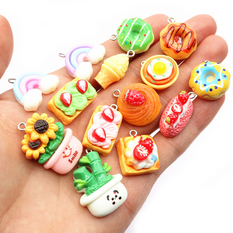 10pcs Mixed Colors Resin Cute  - Flower Preservation Resin 评论和价格