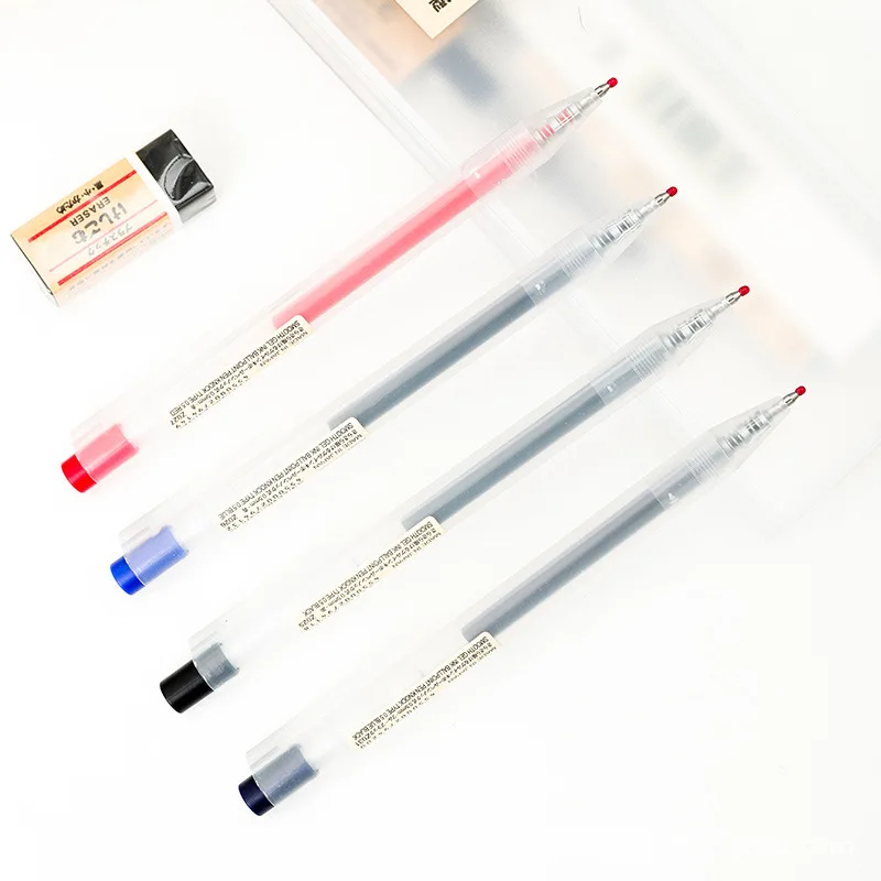0.5mm Press Gel Pen Blue/Black - Muji Stationery Gel Pen 评论和价格