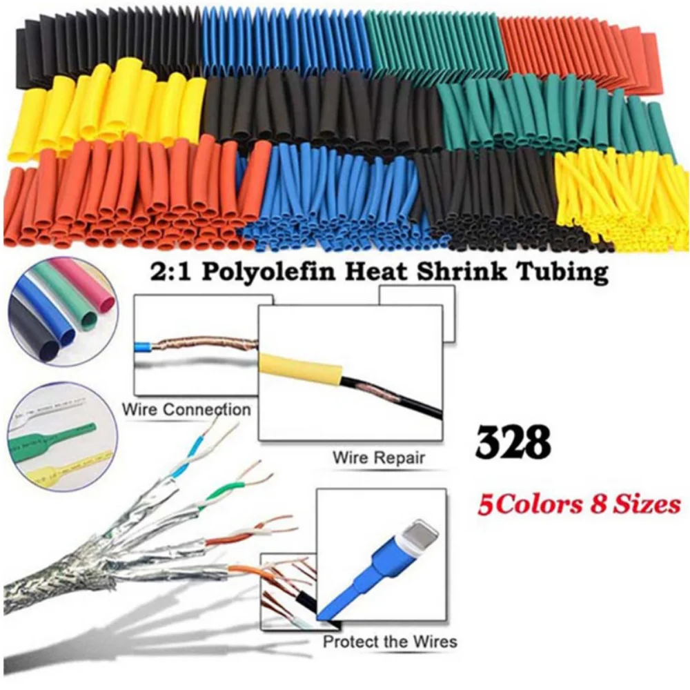 580/530/127PCS Heat Shrink Tub - Heat Gun Small 评论和价格