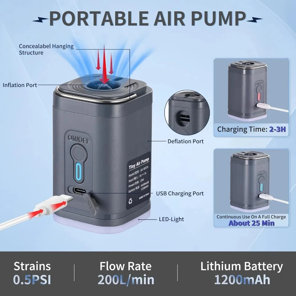 Mini Portable Air Pump with 13 - Vacuum Chamber Small 评论和价格