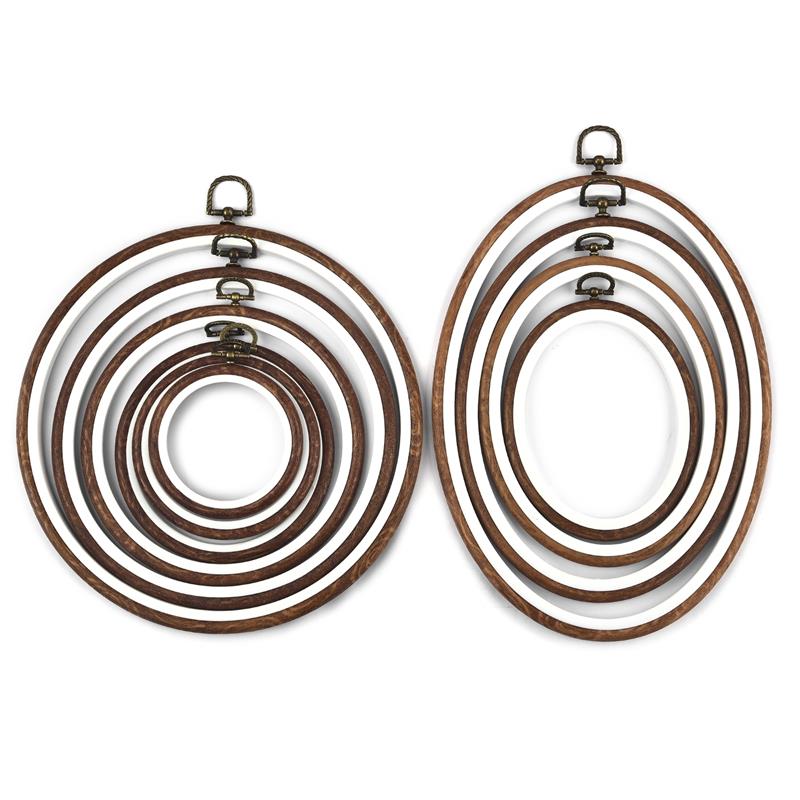 Sewing Tool Round Oval Wooden  - Wood Ring Blank 评论和价格