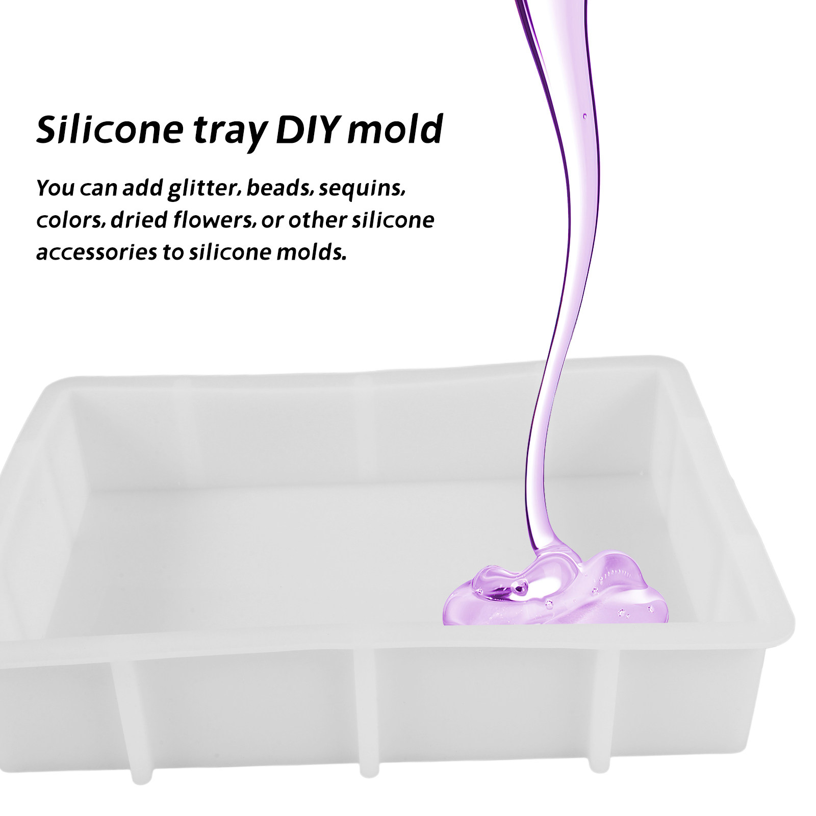 Large Rectangle Resin Silicone - Flower Preservation Resin 评论和价格