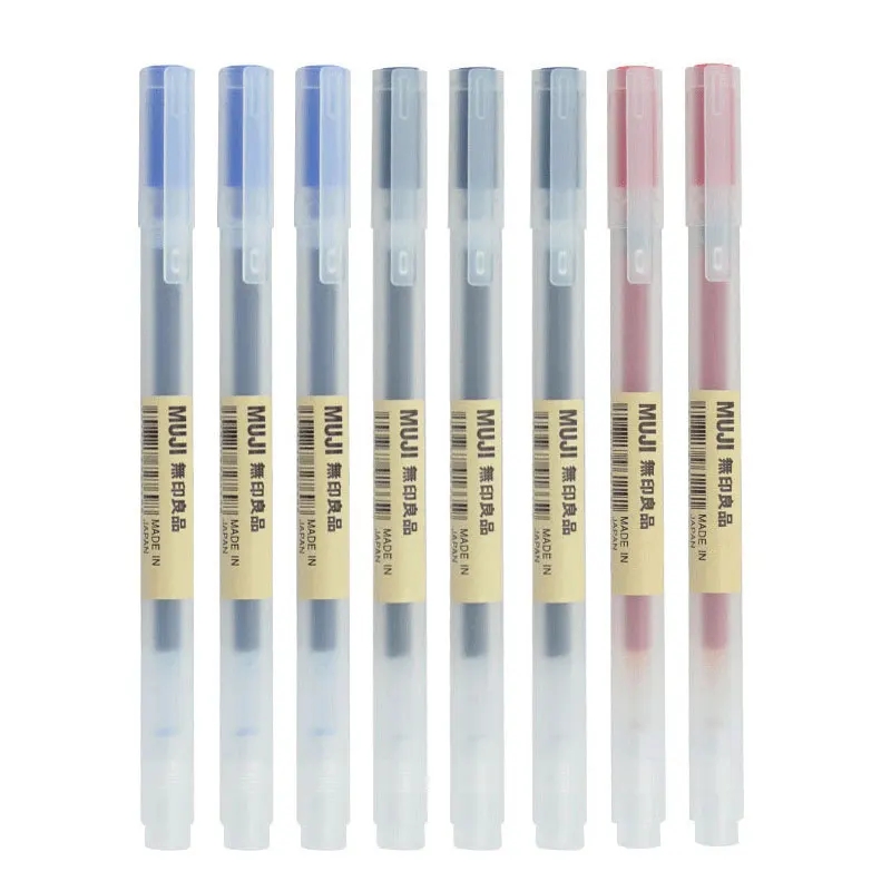 3-6Pcs/Set 0.38mm Kawaii MUJIs - Muji Stationery Gel Pen 评论和价格