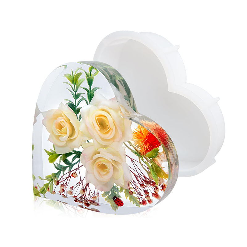 Large Heart Epoxy Resin Mold F - Flower Preservation Resin 评论和价格