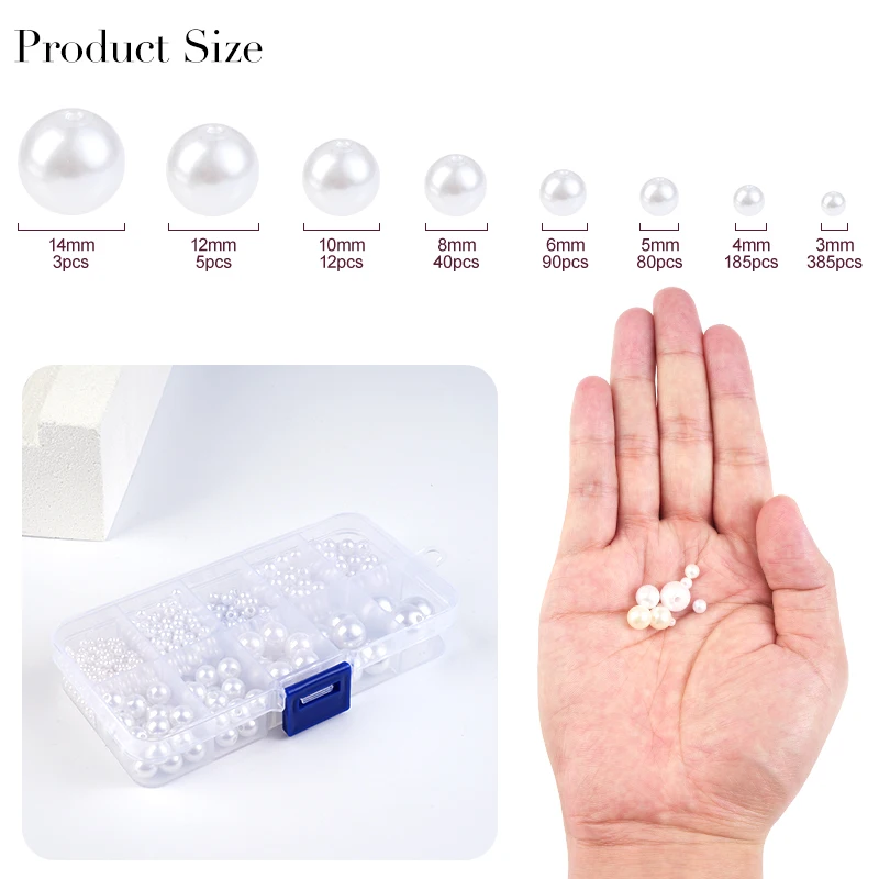 800pcs Artificial Faux Pearl R - Resin Crafts 评论和价格