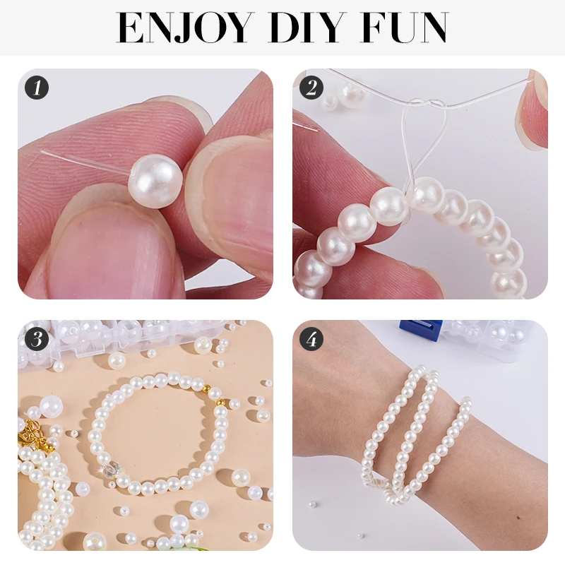 800pcs Artificial Faux Pearl R - Resin Crafts 评论和价格