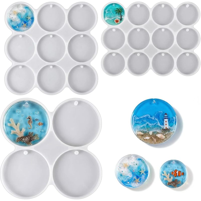 3Round mold set，25A circular r - Resin Ocean Wave Mold 评论和价格