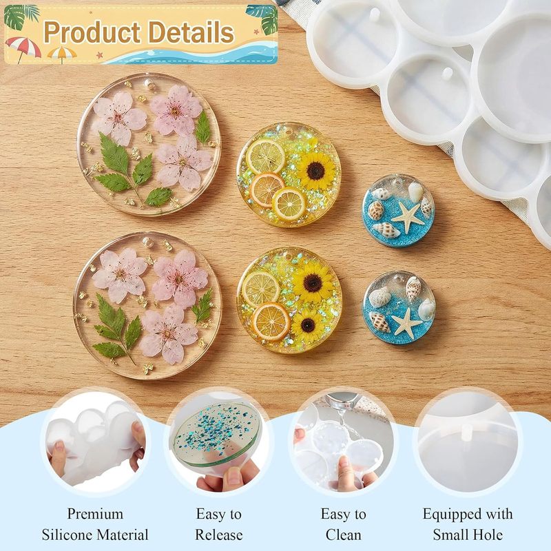 3Round mold set，25A circular r - Resin Ocean Wave Mold 评论和价格