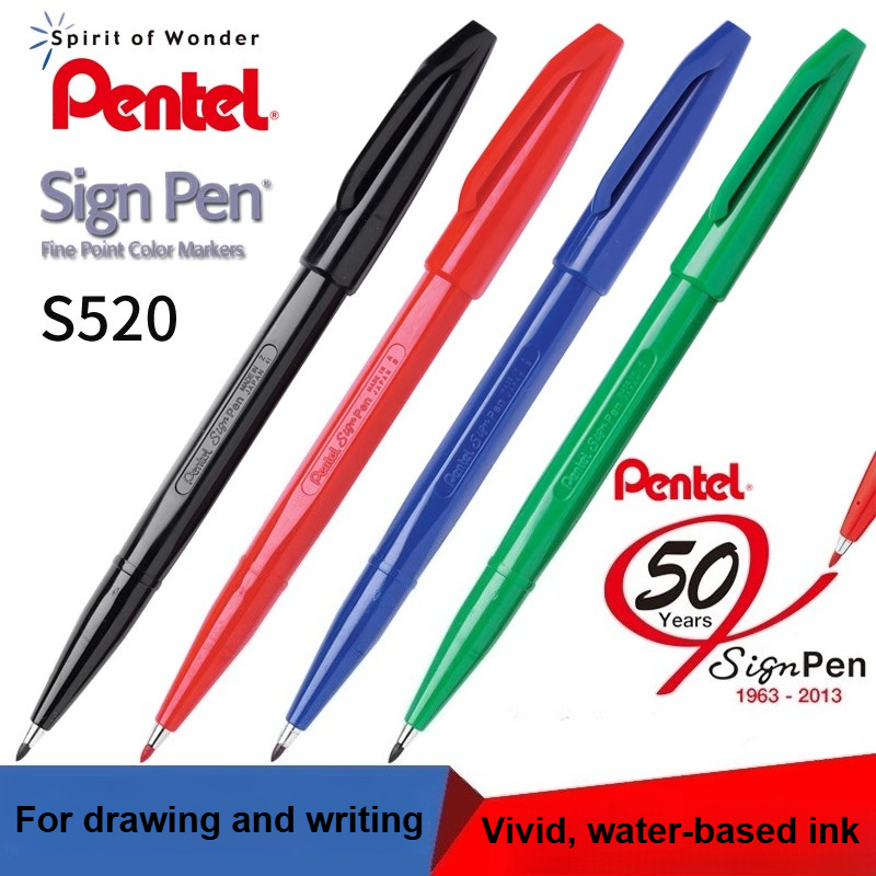 1/3/12PC Pentel S520 Sign Pen  - Pentel Pen Sign Pen 评论和价格
