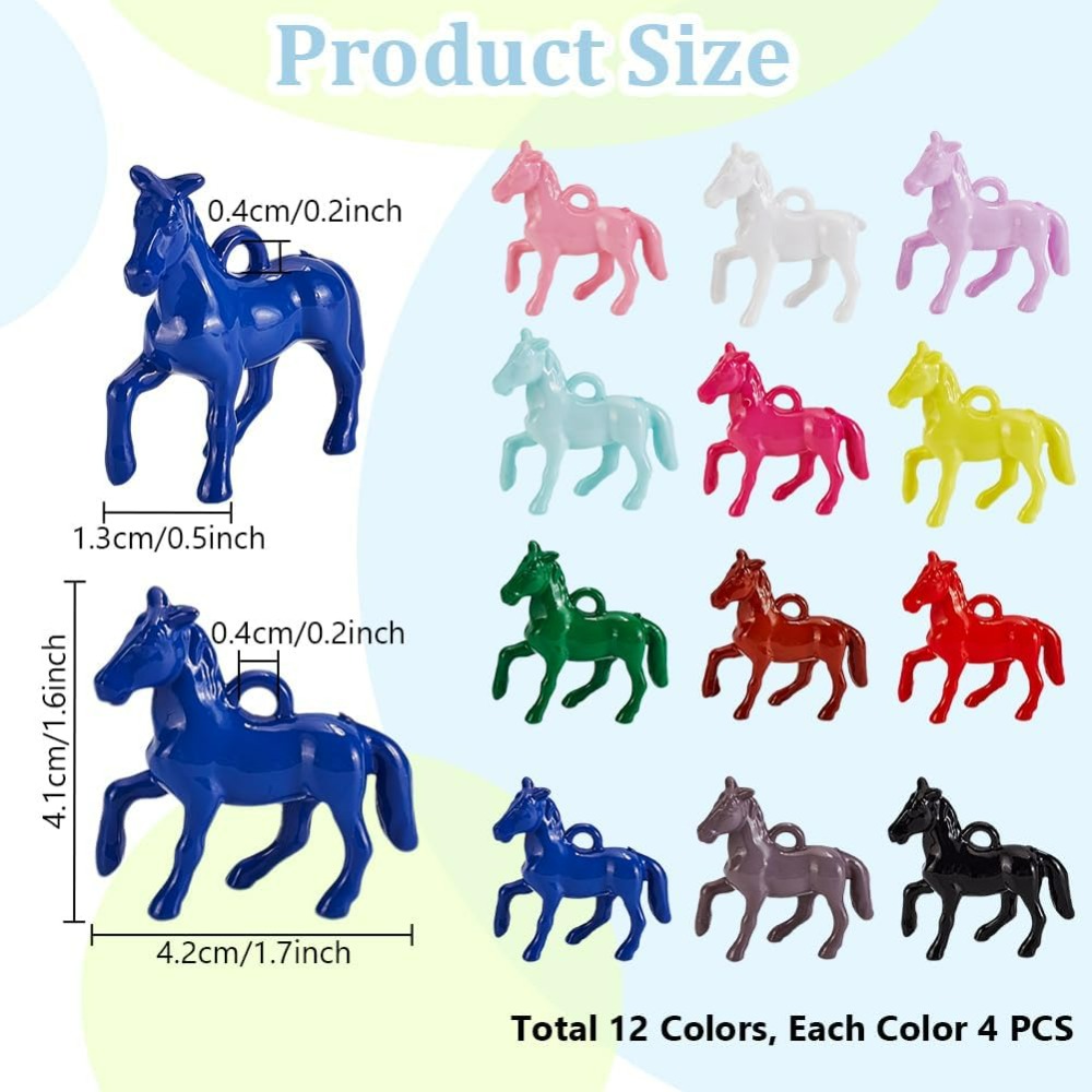 48pcs Opaque Acrylic Pendants  - Resin Crafts 评论和价格