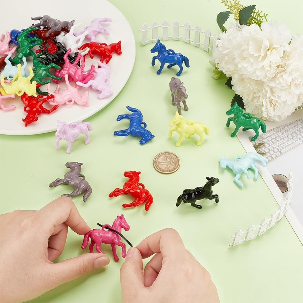 48pcs Opaque Acrylic Pendants  - Resin Crafts 评论和价格