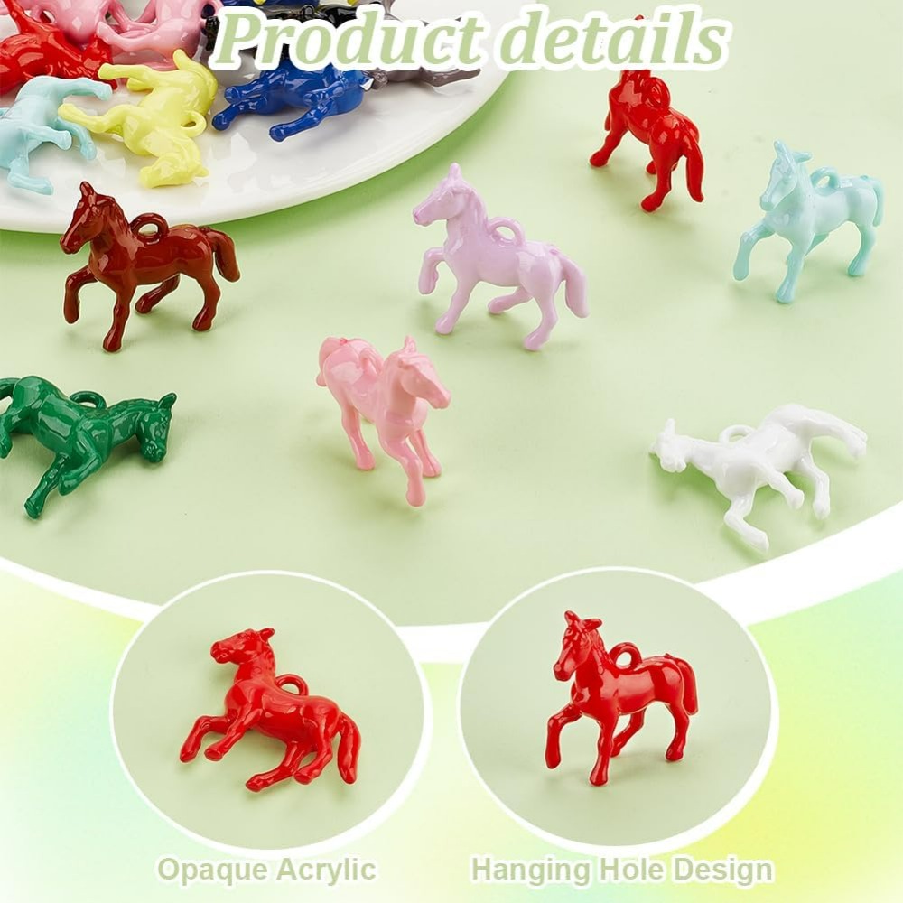 48pcs Opaque Acrylic Pendants  - Resin Crafts 评论和价格