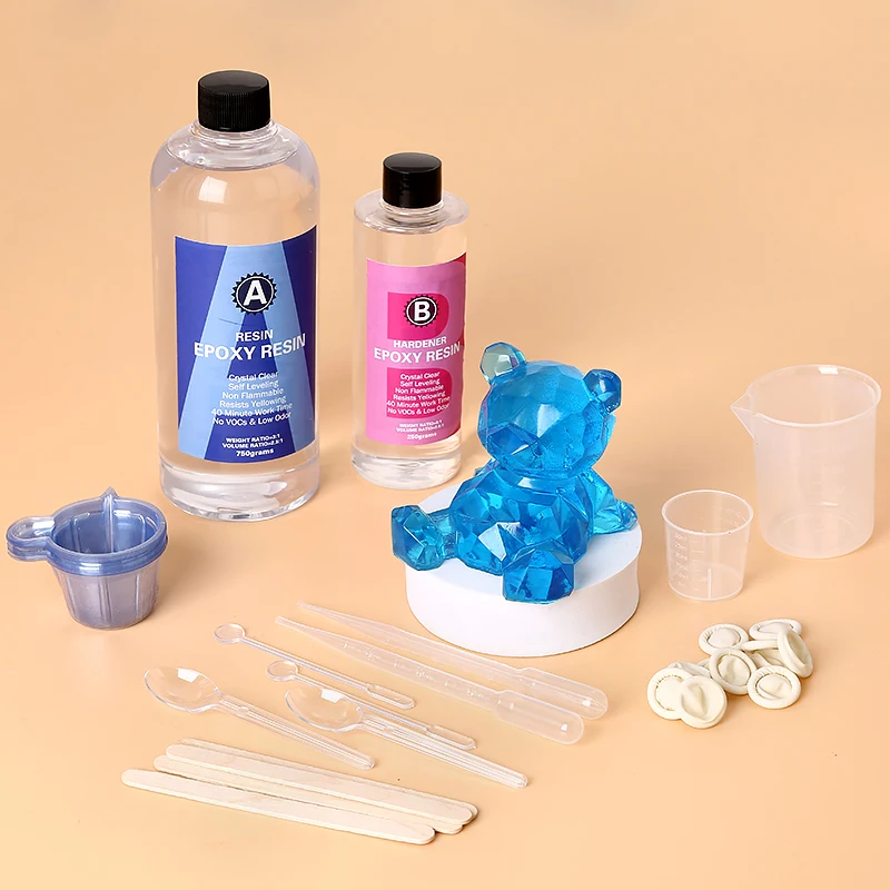 Epoxy Resin Kit Crystal Clear  - Mixing Cup Silicone 评论和价格