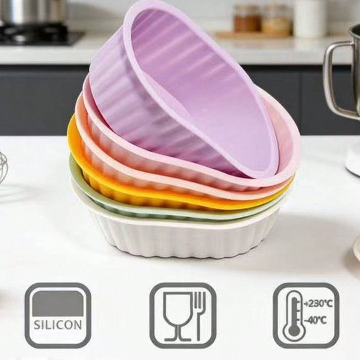 Silicone dessert cup cake mold - Mixing Cup Silicone 评论和价格