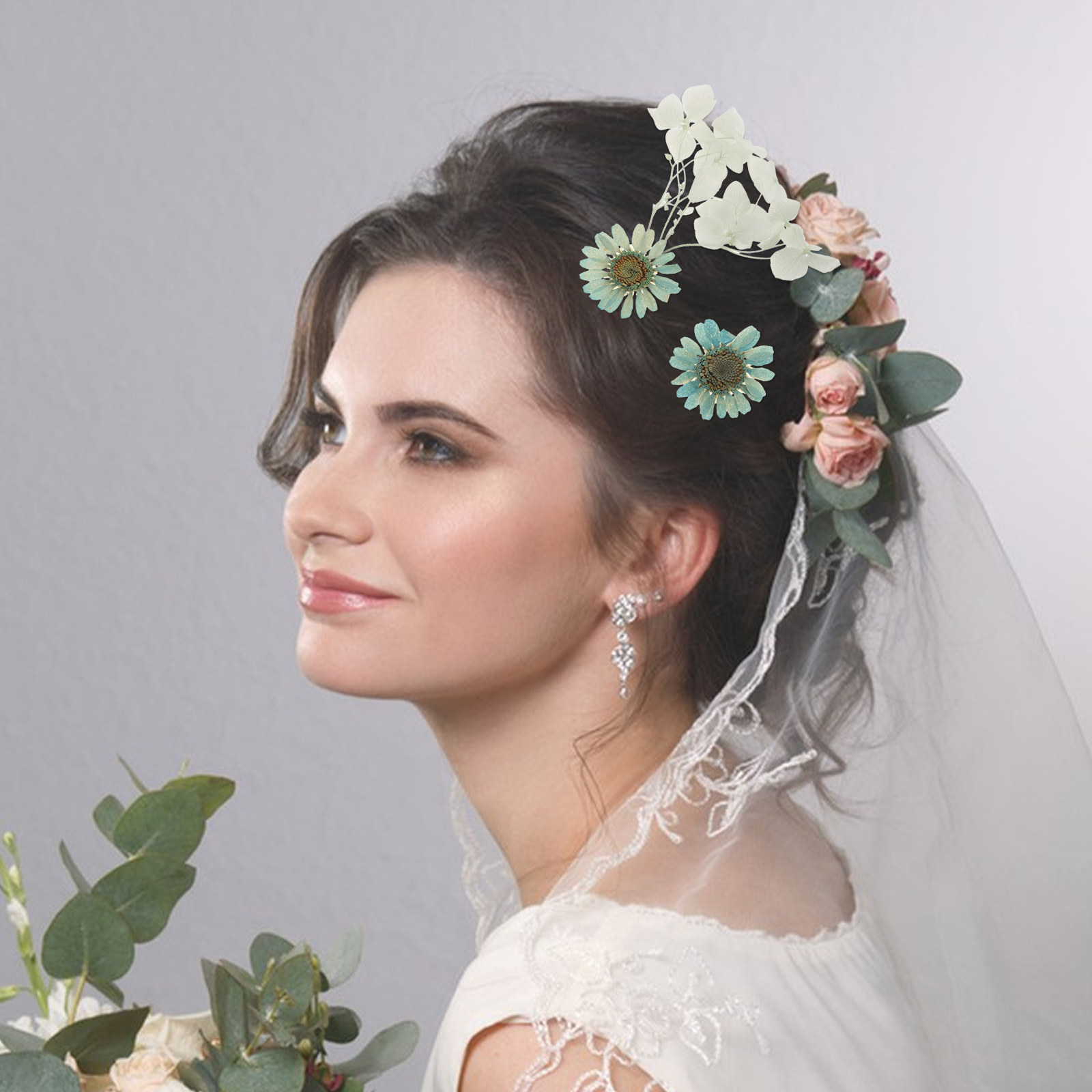 DIY Bridal Headpiece Dried Flo - Resin Crafts Diy 评论和价格