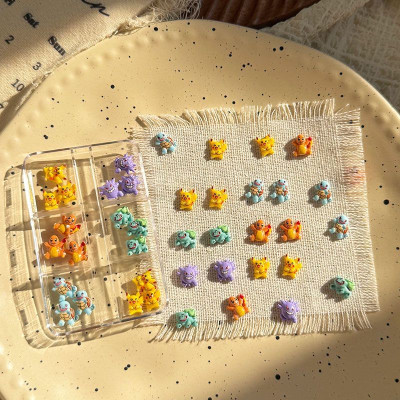 Pokemon nail art accessories,  - Resin Crafts 评论和价格