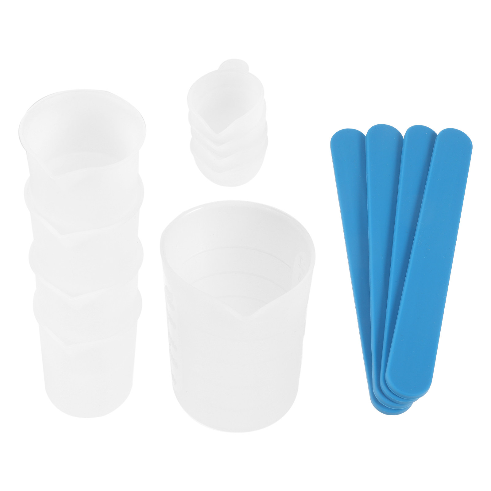 1Set Epoxy Mixing Cup Tool Kit - Mixing Cup Silicone 评论和价格
