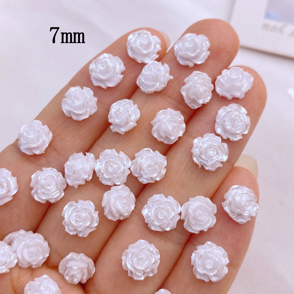 100Pcs New Cute Mini 5mm/7mm R - Flower Preservation Resin 评论和价格