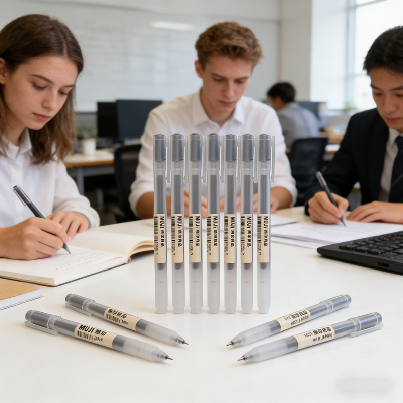 6/8Pcs MUJIs Style Gel Pens, B - Muji Stationery Gel Pen 评论和价格