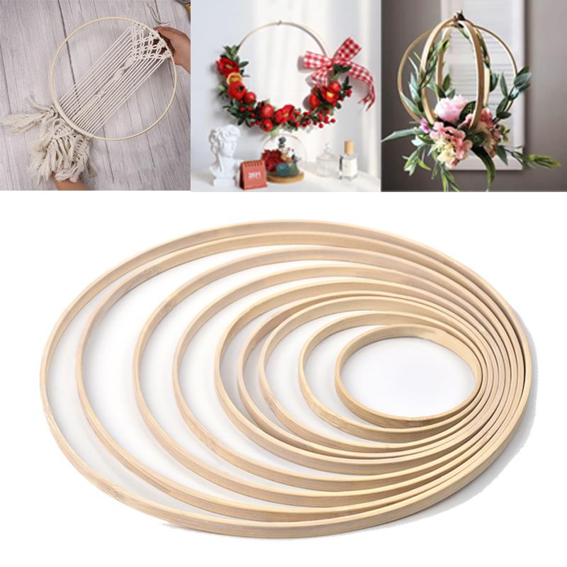 1/5Pcs 8-33cm Wooden DIY Handm - Wood Ring Blank 评论和价格